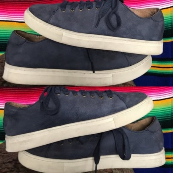 Polo Ralph Lauren Leather Blue Jermain Sneakers - Picture 4 of 8
